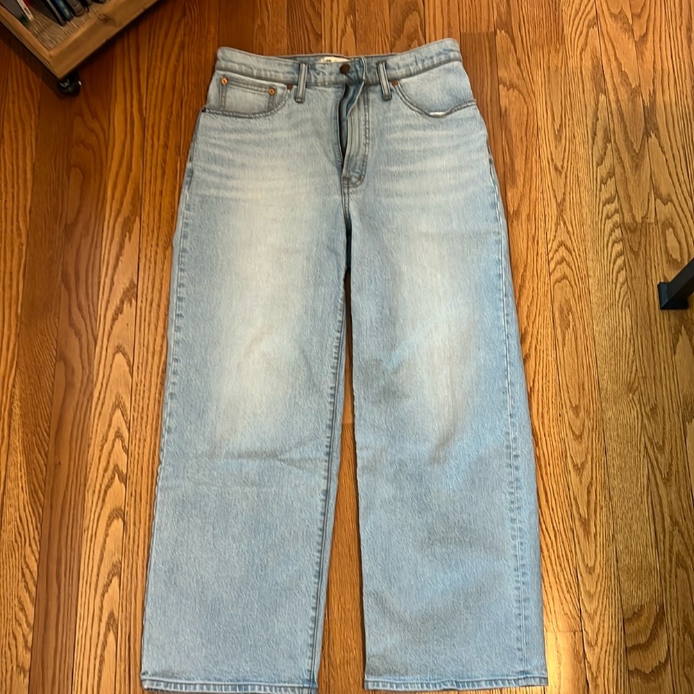 Madewell perfect vintage wide leg crop Jean